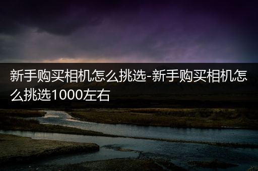 新手购买相机怎么挑选-新手购买相机怎么挑选1000左右